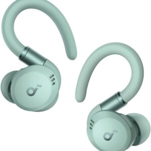 Soundcore Sport X20 Auriculares inalámbricos Deportivos cancelación de Ruido, Ganchos giratorios y Extensibles, Graves Profundos, Impermeables IP68, Resistentes al Sudor y al Polvo,Larga reproducción