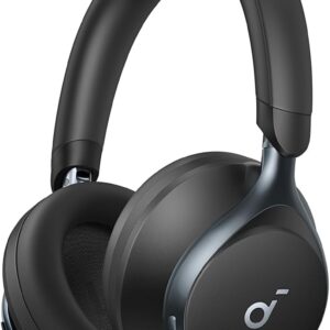 Soundcore de Anker Space One Auriculares Cancelación Ruido Activa Adaptativa, Cascos Inalambricos Bluetooth Reducción de Voz Humana 2X más Fuerte, 40H ANC, Control de App, LDAC Hi-Res Wireless Audio