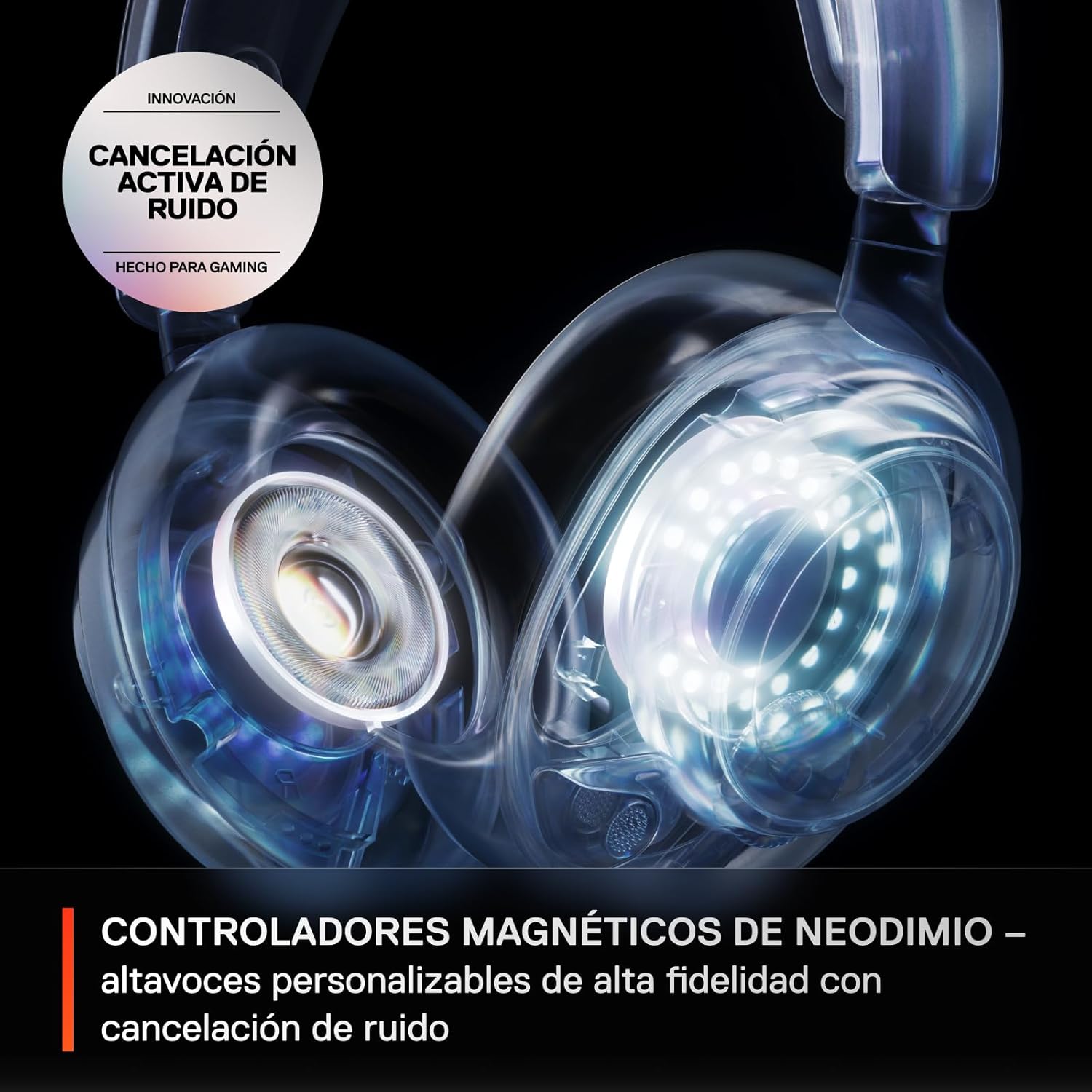 SteelSeries Arctis Nova Pro Wireless - Cascos Gaming Inalámbricos Multisistema - Controladores magnéticos de neodimio - Cancelación de ruido - Infinity Power System - PC, PS5, PS4, Switch 2, Móvil - 4