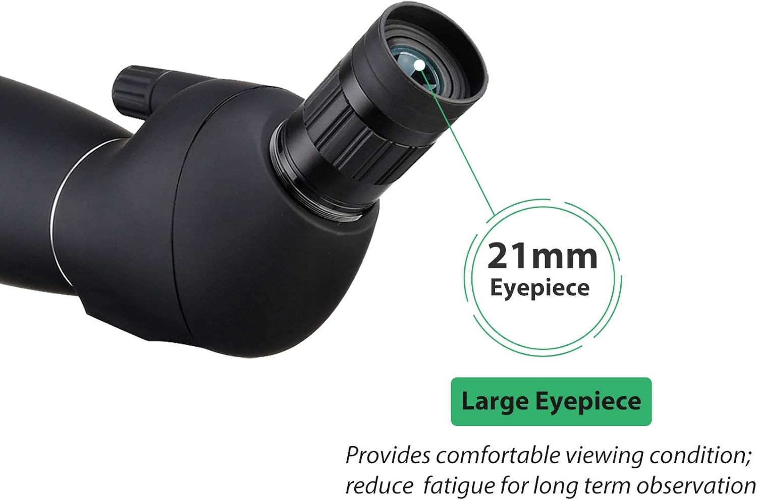 Svbony SV28 - Vista Larga, 25-75x70 con trípode, HD BAK4 Prisma FMC Lens Longue-View con Adaptador telefónico para Tiro al Objetivo, Tiro con Arco, observación de Aves, Luna - 4