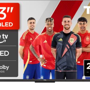 TCL 43T6C, 43" QLED 4K HDR TV, Fire TV (Smart TV with Dolby Vision & Atmos, HDR10+, Press & Ask Alexa) [Clase de eficiencia energética G]