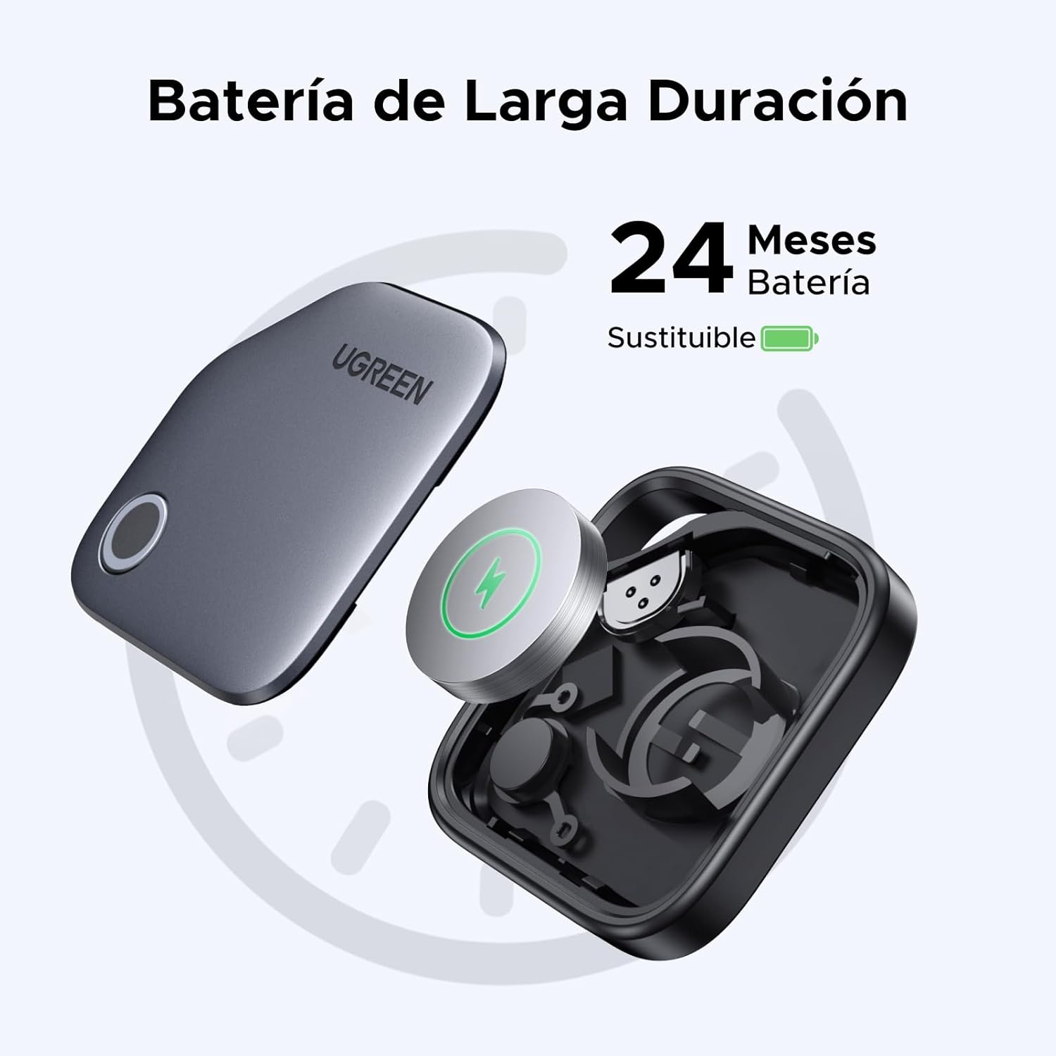 UGREEN FineTrack Smart Finder Localizador Bluetooth SmartTag Tracker Soporte iOS Rastreador para Llaves Equipaje Cartera Bicicleta Mochila Bolso, 2 Años de Batería(4 Piezas) - 5
