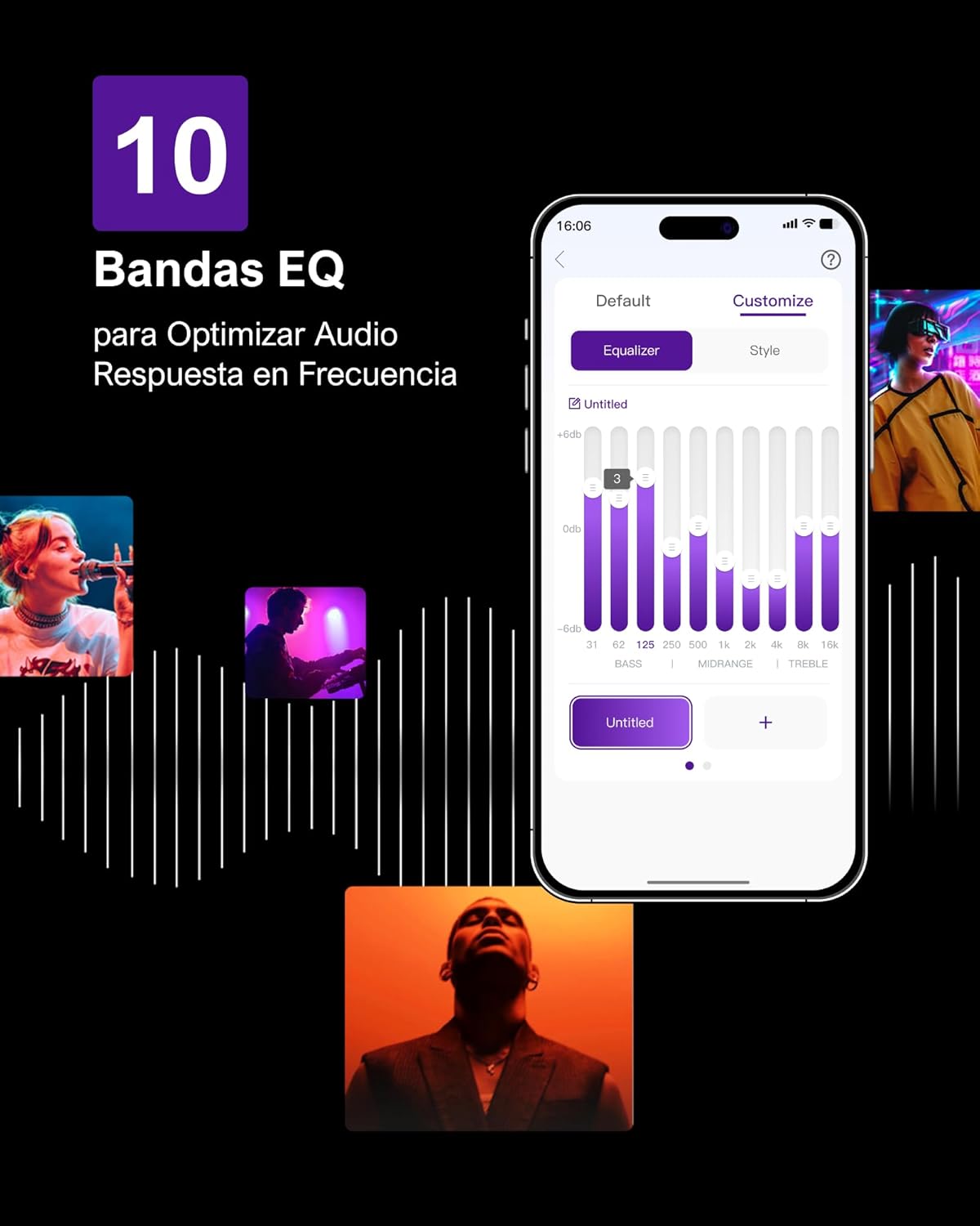 ULTIMEA 5.1.2ch Barra de Sonido con Dolby Atmos, Altavoces Superiores Up-Firing, Subwoofer Inalámbrico y 2 Traseros, 460W, HDMI eARC, BT 5.4, Sistema de Cine en Casa Skywave F40 Boom - 6