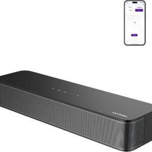 ULTIMEA Barra de Sonido 2.1ch para TV, subwoofer Integrado,132W, Control por App, Barras de Sonido Bluetooth 5.4 VoiceMX,Graves Ajustables,soundbar Todo en uno PC, óptico/AUX, Poseidon M20 Pro