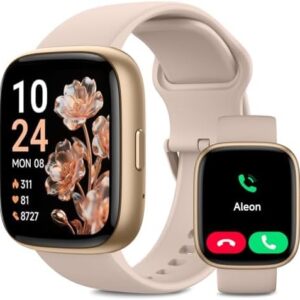 VRPEFIT Smart Watch for Women Men, Whatsapp Notifications, 1.83" HD Touchscreen with Bluetooth Calling, Heart Rate, Blood Oxygen, Sleep Monitor, 100+ Sports Modes, IP68 Waterproof for Android iOS