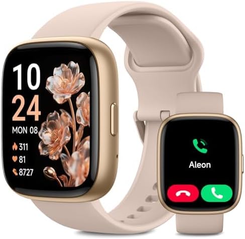 VRPEFIT Smart Watch for Women Men, Whatsapp Notifications, 1.83" HD Touchscreen with Bluetooth Calling, Heart Rate, Blood Oxygen, Sleep Monitor, 100+ Sports Modes, IP68 Waterproof for Android iOS - 1