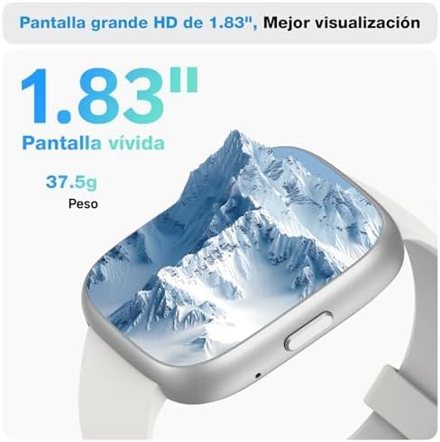 VRPEFIT Smart Watch for Women Men, Whatsapp Notifications, 1.83" HD Touchscreen with Bluetooth Calling, Heart Rate, Blood Oxygen, Sleep Monitor, 100+ Sports Modes, IP68 Waterproof for Android iOS - 5