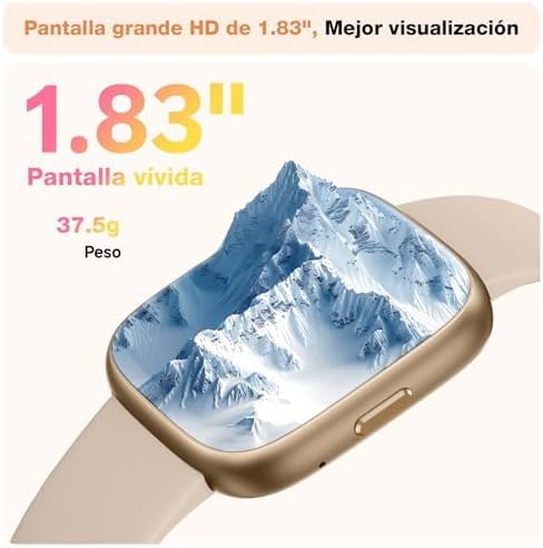 VRPEFIT Smart Watch for Women Men, Whatsapp Notifications, 1.83" HD Touchscreen with Bluetooth Calling, Heart Rate, Blood Oxygen, Sleep Monitor, 100+ Sports Modes, IP68 Waterproof for Android iOS - 6