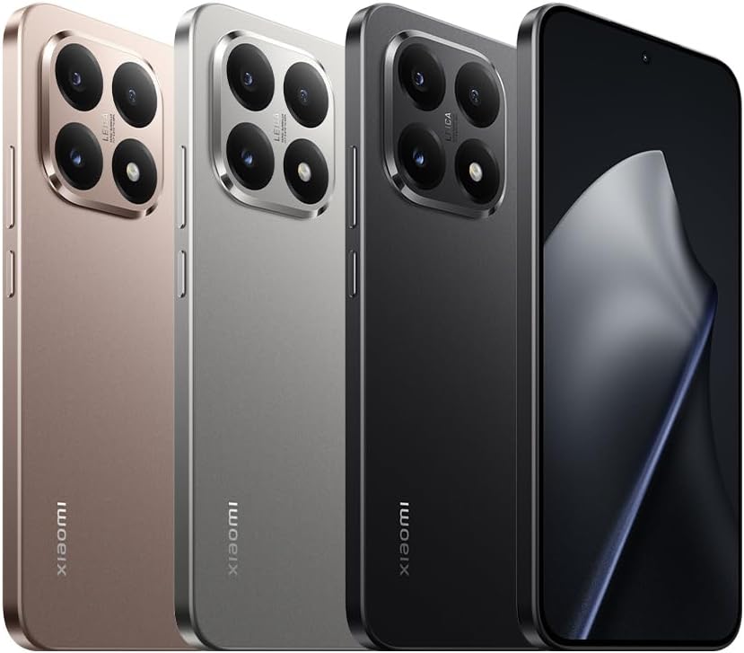 XIAOMI 15T - Smartphone de 12+256GB, Lente óptica Leica Summilux, MediaTek Dimensity 8400-Ultra, Pantalla Eye Care de 6,83" 120 Hz, HyperCharge de 67W, Cargador no Incluido, Rose Gold (Versión ES) - 2