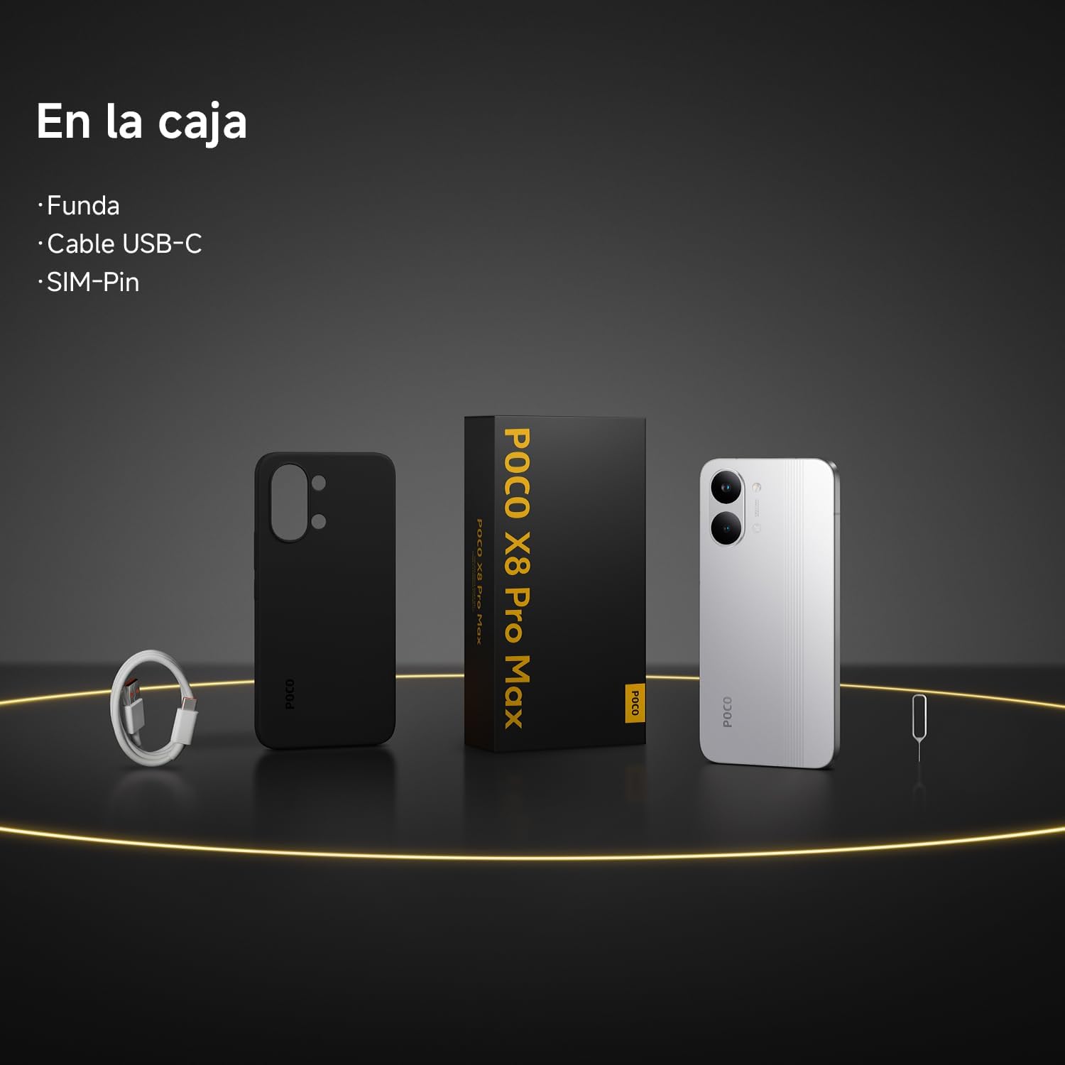 XIAOMI POCO X8 Pro MAX - Smartphone de 12+512GB, Dimensity 9500s, batería de 8500 mAh, Sensor Light Fusion 600 de 50MP con OIS, 1 año de garantía Extra, Cargador no Incluido, Negro (Versión ES) - 5