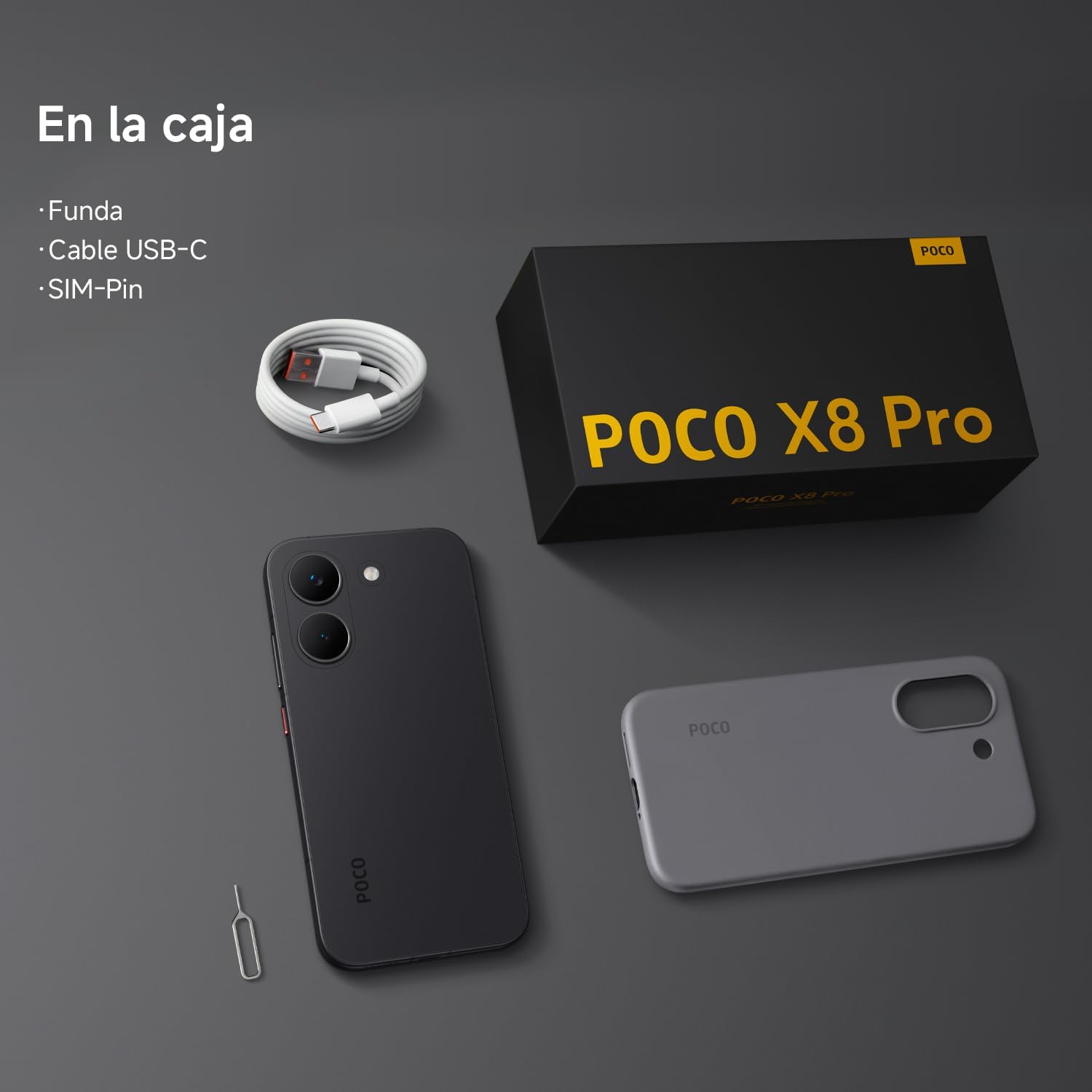 XIAOMI POCO X8 Pro - Smartphone de 12+512GB, Dimensity 8500-Ultra, batería de 6500 mAh, Sensor Sony IMX882 de 50MP con OIS, 1 año de garantía Extra, Cargador no Incluido, Negro (Versión ES) - 5