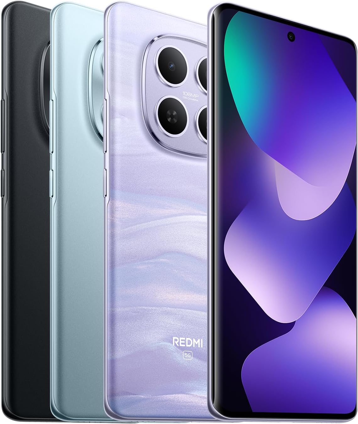 XIAOMI REDMI Note 15 5G - Smartphone de 8+256GB, Pantalla AMOLED FHD+ de 6,77", Snapdragon 6 Gen 3, cámara de 108 MP, batería de 5520 mAh, Cargador no Incluido, Morado (Versión ES) - 2