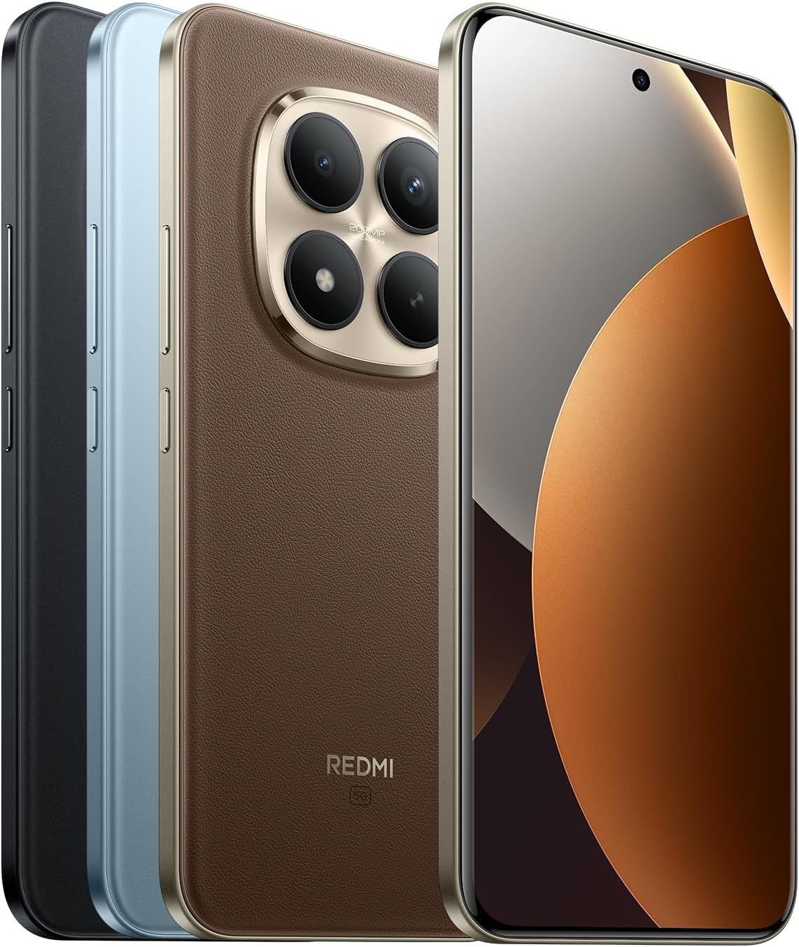 XIAOMI REDMI Note 15 Pro+ 5G - Smartphone de 8+256GB, Pantalla AMOLED 6,83" 1.5K AMOLED, Snapdragon 7s Gen 4, cámara de 200 MP, Hypercharge 100W, Cargador no Incluido, café Moca (Versión ES) - 2