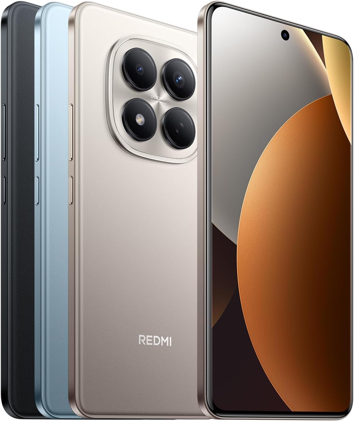 XIAOMI REDMI Note 15 Pro - Smartphone de 8+256GB, Pantalla AMOLED FHD+ de 6,77", MediaTek Helio G200-Ultra, cámara de 200 MP, batería de 6500 mAh, Cargador no Incluido, Titanio (Versión ES) - 2