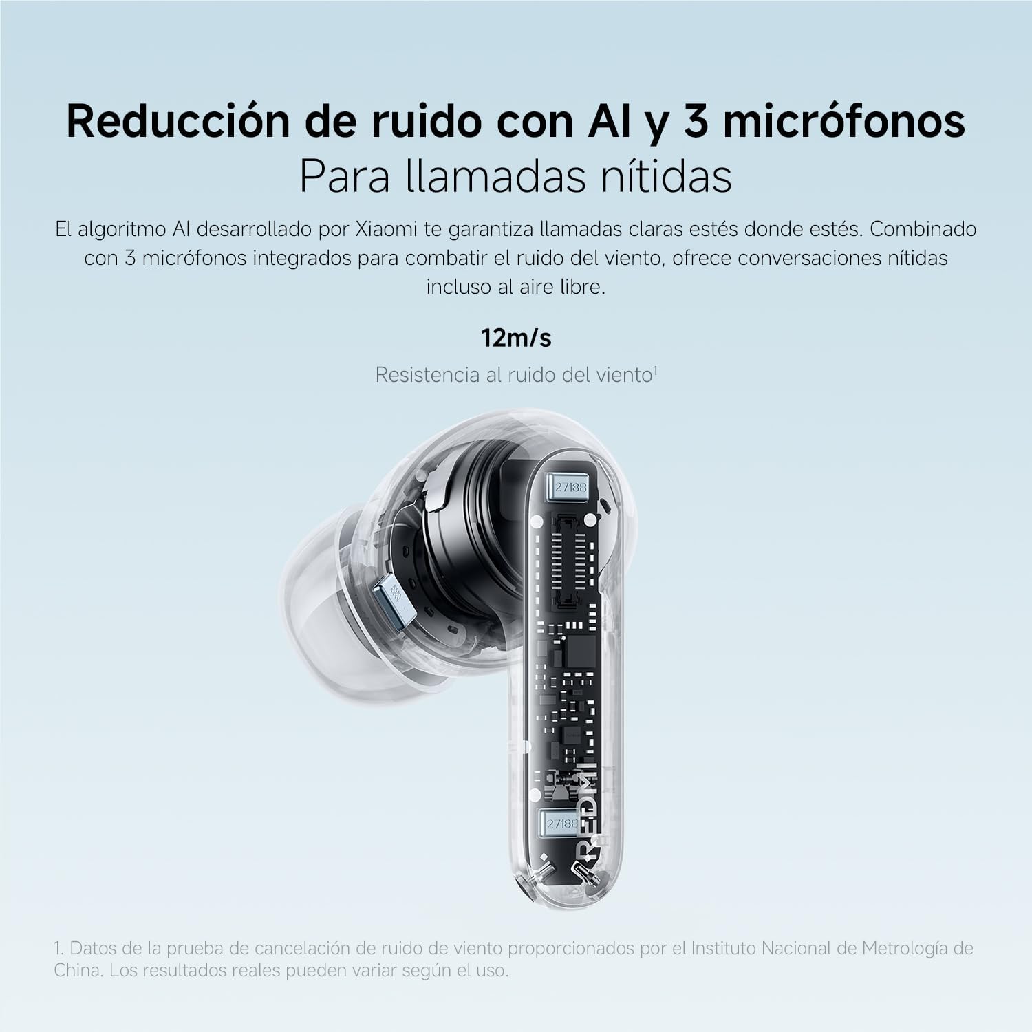 XIAOMI Redmi Buds 8 Pro, True Wireless Bluetooth, cancelación Activa de Ruido de hasta 55 dB, Triple Driver, Sonido Hi-Res Hi-Fi, Dolby Audio, hasta 33h de autonomía, Bluetooth 5.4, IP54, Negro - 5