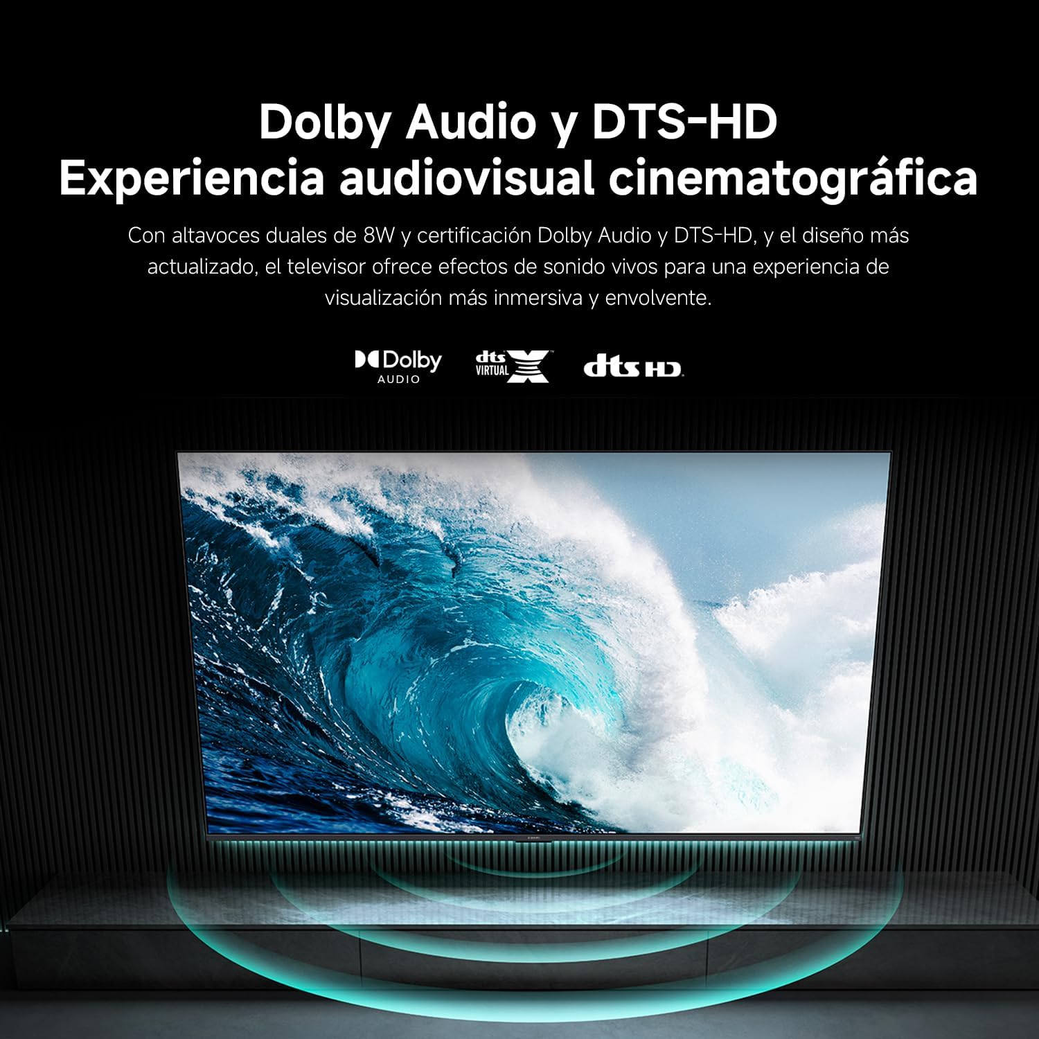 XIAOMI TV F 32, 32 Pulgadas (81 cm), HD, Smart TV, Fire OS7, Control por Voz Alexa, Dolby Audio™, DTS Virtual:X, DTS-HD, Compatible con Apple AirPlay - 5