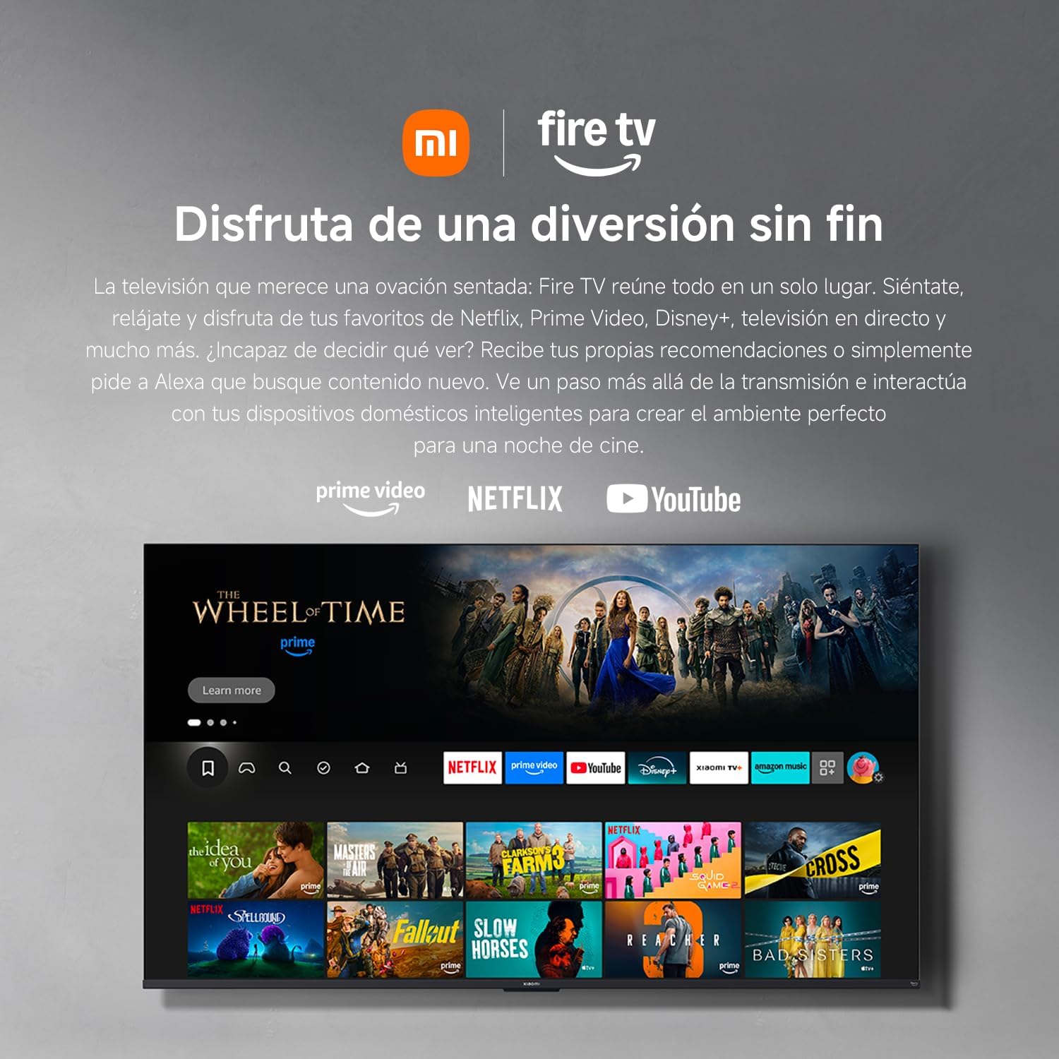 XIAOMI TV F 32, 32 Pulgadas (81 cm), HD, Smart TV, Fire OS7, Control por Voz Alexa, Dolby Audio™, DTS Virtual:X, DTS-HD, Compatible con Apple AirPlay - 6