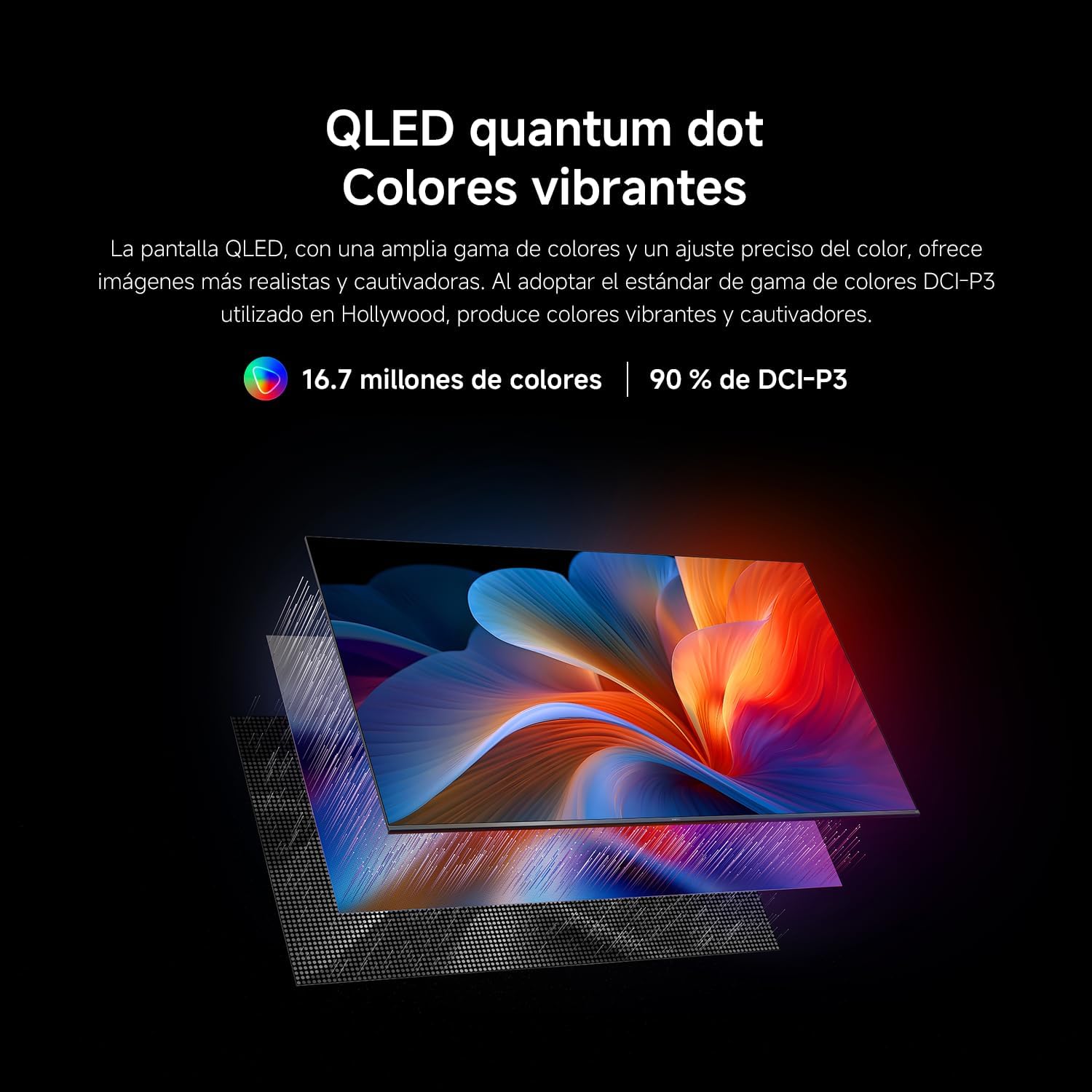 XIAOMI TV F Pro 32, 32 Pulgadas (81 cm), QLED, Smart TV, Fire OS7, Control por Voz Alexa, Dolby Audio™, DTS Virtual:X, DTS-HD, Compatible con Apple AirPlay - 3