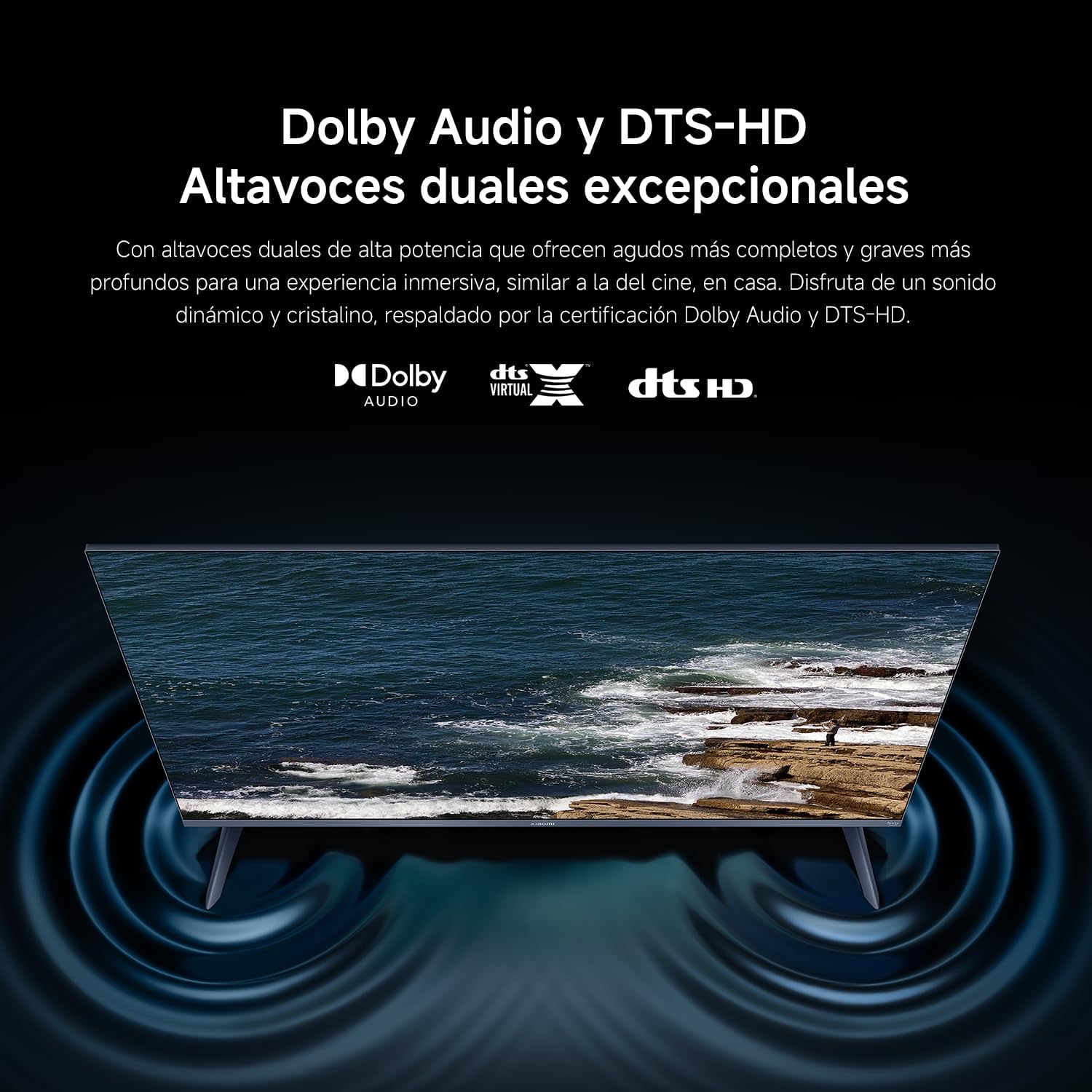 XIAOMI TV F Pro 32, 32 Pulgadas (81 cm), QLED, Smart TV, Fire OS7, Control por Voz Alexa, Dolby Audio™, DTS Virtual:X, DTS-HD, Compatible con Apple AirPlay - 6