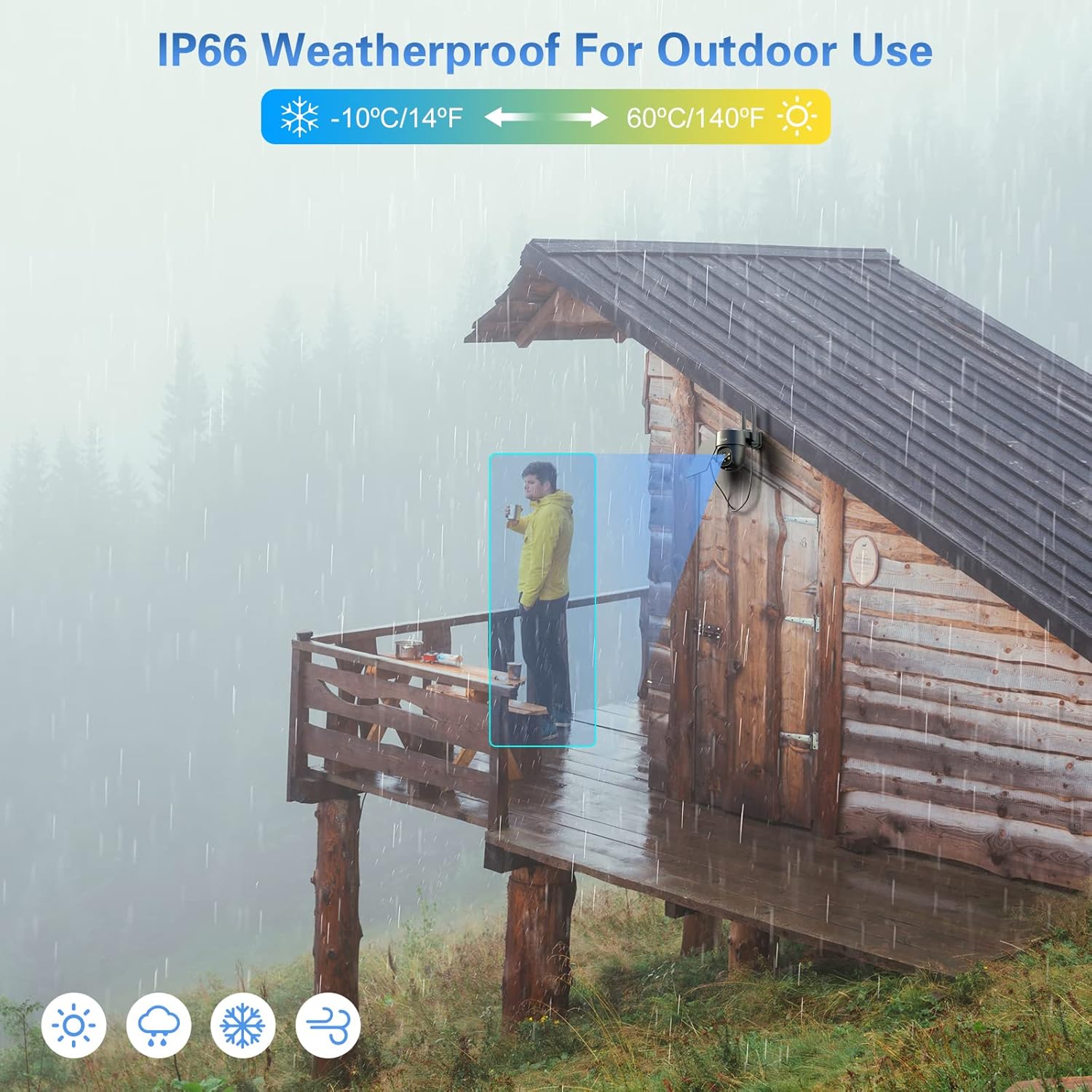 Xega 4G LTE Cámara Vigilancia Exterior con Sim, Camara 4G Solar Sin Cable con Batería 2K HD PTZ 355°/90°, Visión Nocturna, Detección De Movimiento, Almacenamiento Local & Cloud, IP66 - 5