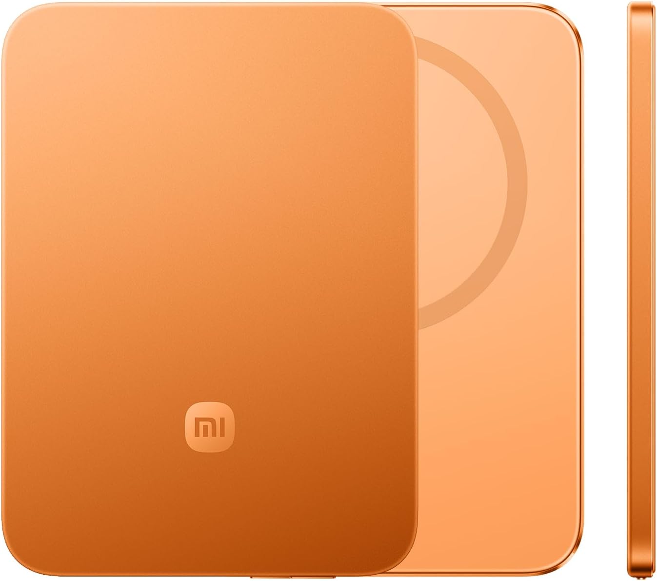 Xiaomi Ultrathin Magnetic Power Bank 5000mAh 15W Compatible con MagSafe para iPhone Batería Externa Ultrafina y Ligera con Carga inalámbrica, Compatible con iPhone 17/16/15/14/13/12, Orange - 1