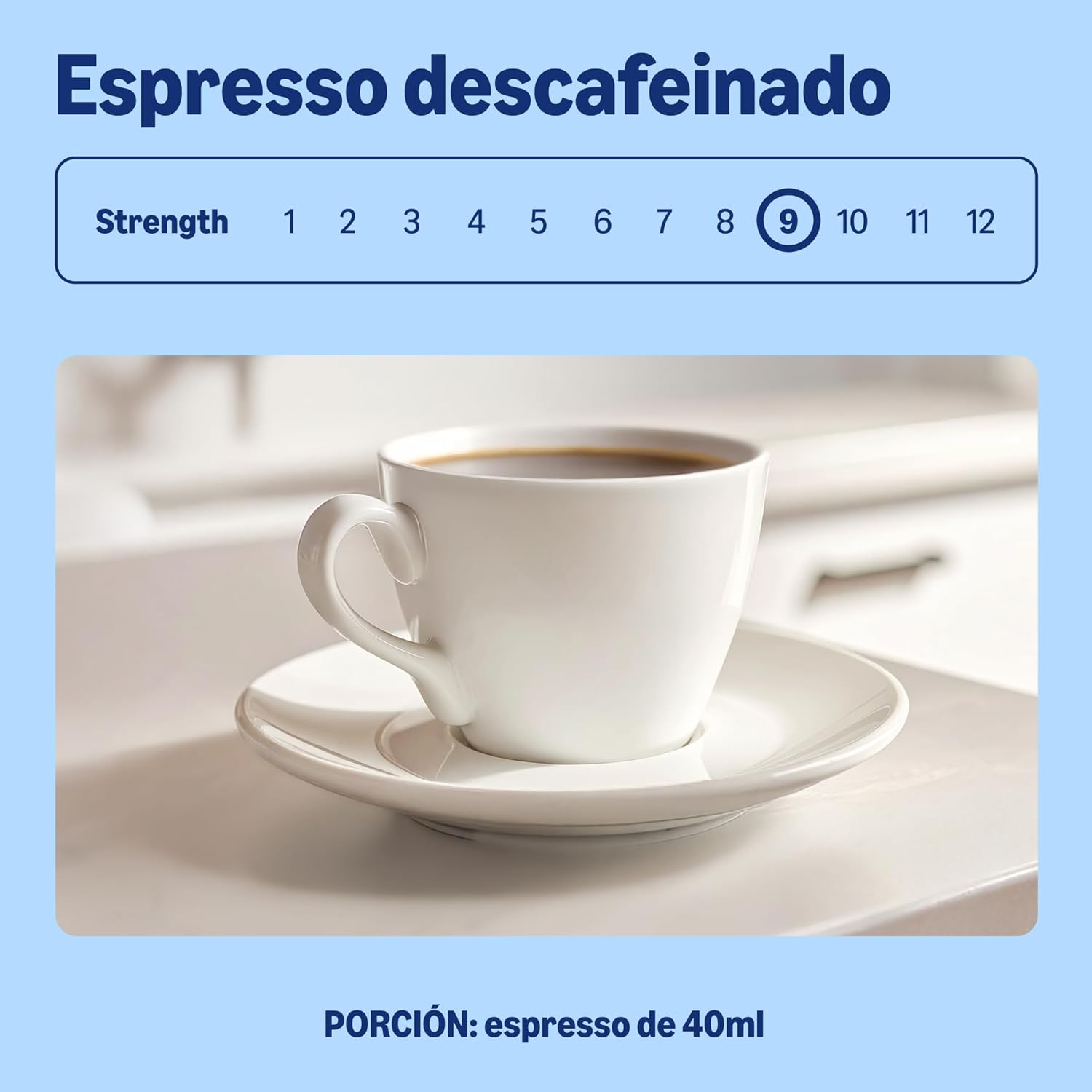 by Amazon - Cápsulas de café Espresso Descafeinado, tueste medio, compatibles con Nespresso, 100 unidades, 5 paquetes de 20, certificado Rainforest Alliance - 3