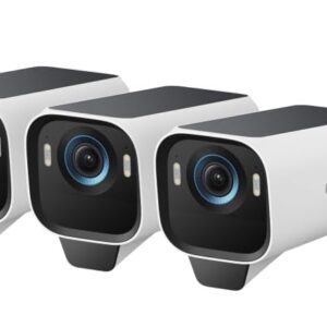 eufy Security S3 Pro (eufyCam 3 Pro), 4K Camara vigilancia WiFi Exterior Solar, visión MaxColor, energía inagotable 2.0, reconocimiento Facial IA, Almacenamiento Local Ampliable, sin cuotas mensual