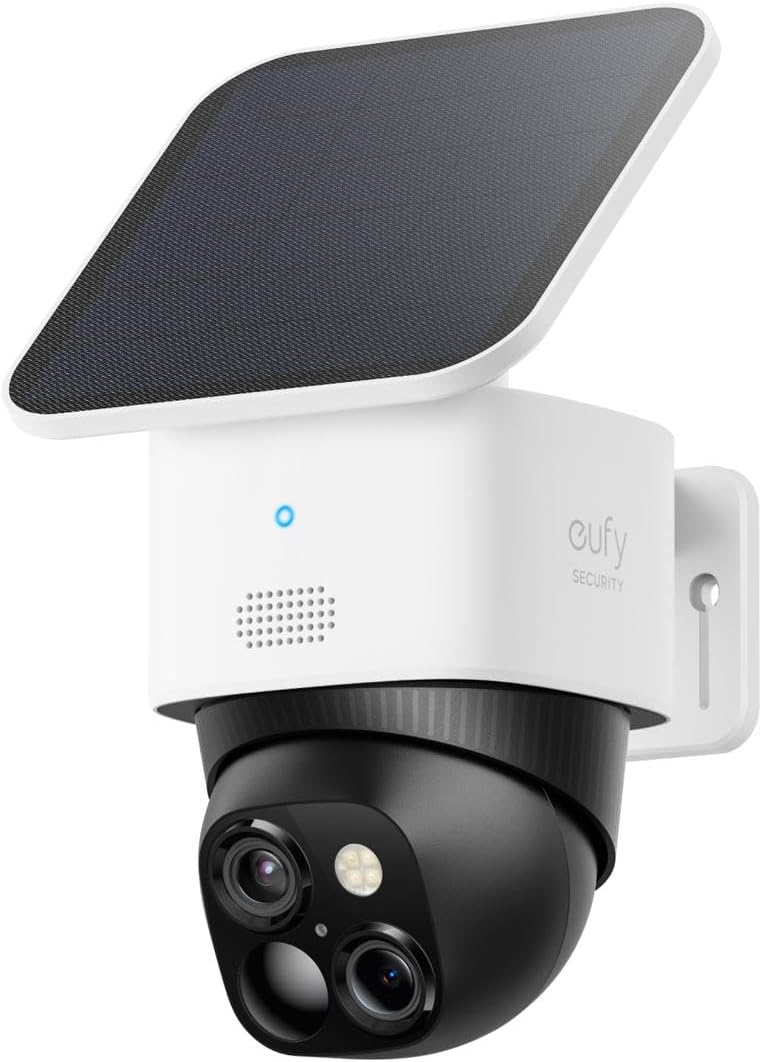 eufy Security SoloCam S340 3K Camara vigilancia WiFi Exterior Solar, Camara vigilancia WiFi Exterior, vigilancia de 360°, Wi-Fi 2,4 GHz, sin cuotas mensuales, Compatible con HomeBase 3, 2 Pack - 6