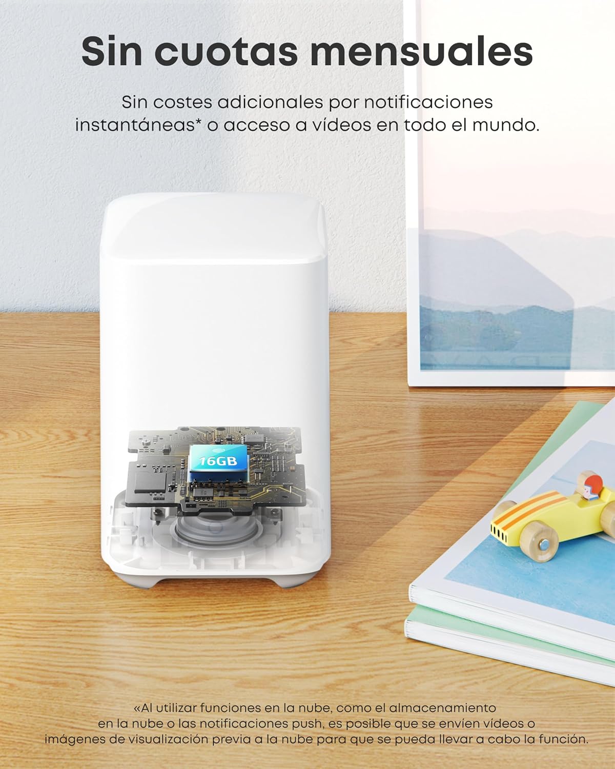 eufy Security eufyCam 2C Camara vigilancia WiFi Exterior, Camara de vigilancia Exterior,180 días de duración de la batería, HD 1080p, nessun Costo mensile, Conjunto de Tres cámaras - 4