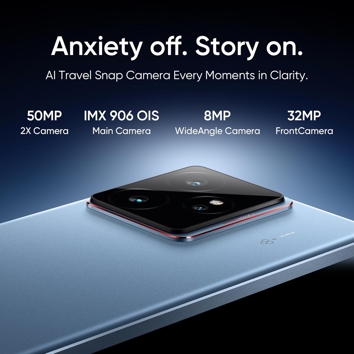 realme GT 7 5G Smartphone 12+512GB,Chip Dimensity 9400e,50MP IMX906 OIS +50MP Cámara,7000mAh Batería Titan, 6.78'' 120Hz 6000nits Pantalla de Deportes Profesionales,NFC,Azul - 4