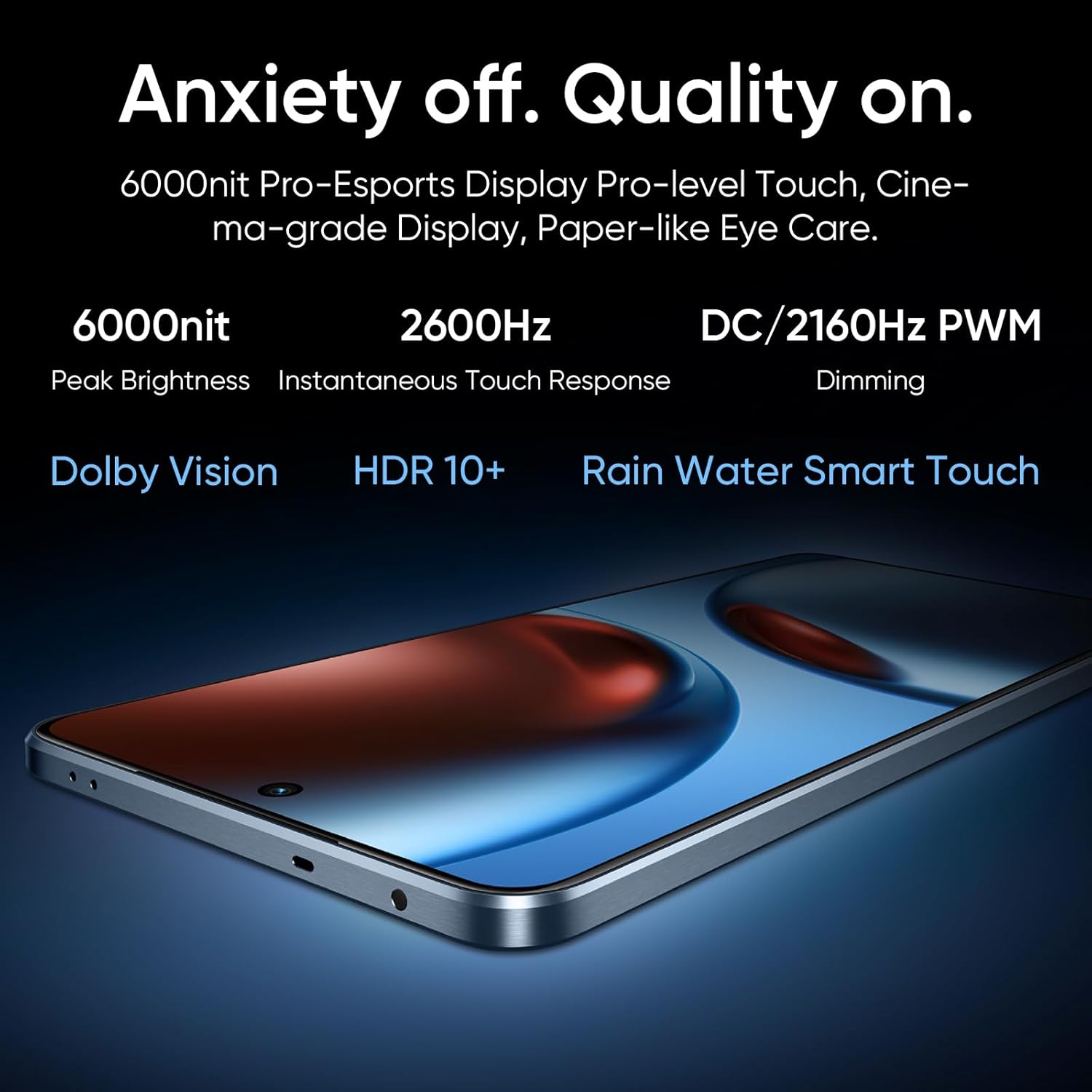 realme GT 7 5G Smartphone 12+512GB,Chip Dimensity 9400e,50MP IMX906 OIS +50MP Cámara,7000mAh Batería Titan, 6.78'' 120Hz 6000nits Pantalla de Deportes Profesionales,NFC,Azul - 6