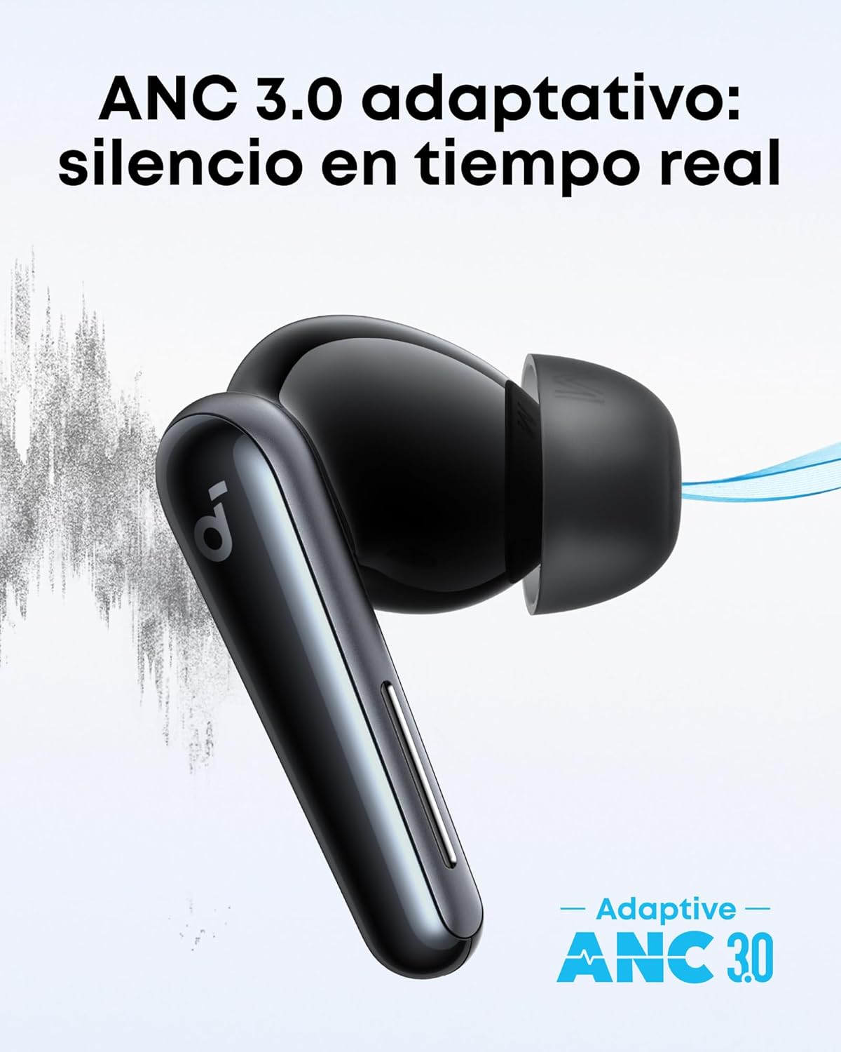 soundcore Liberty 5 by Anker Auriculares Inalámbricos Bluetooth con Cancelación de Ruido, Reducción de Voz 2X más Potente, ANC en Tiempo Real, Carga Rápida, Audio Dolby, Llamadas Claras con IA y 6Mics - 3