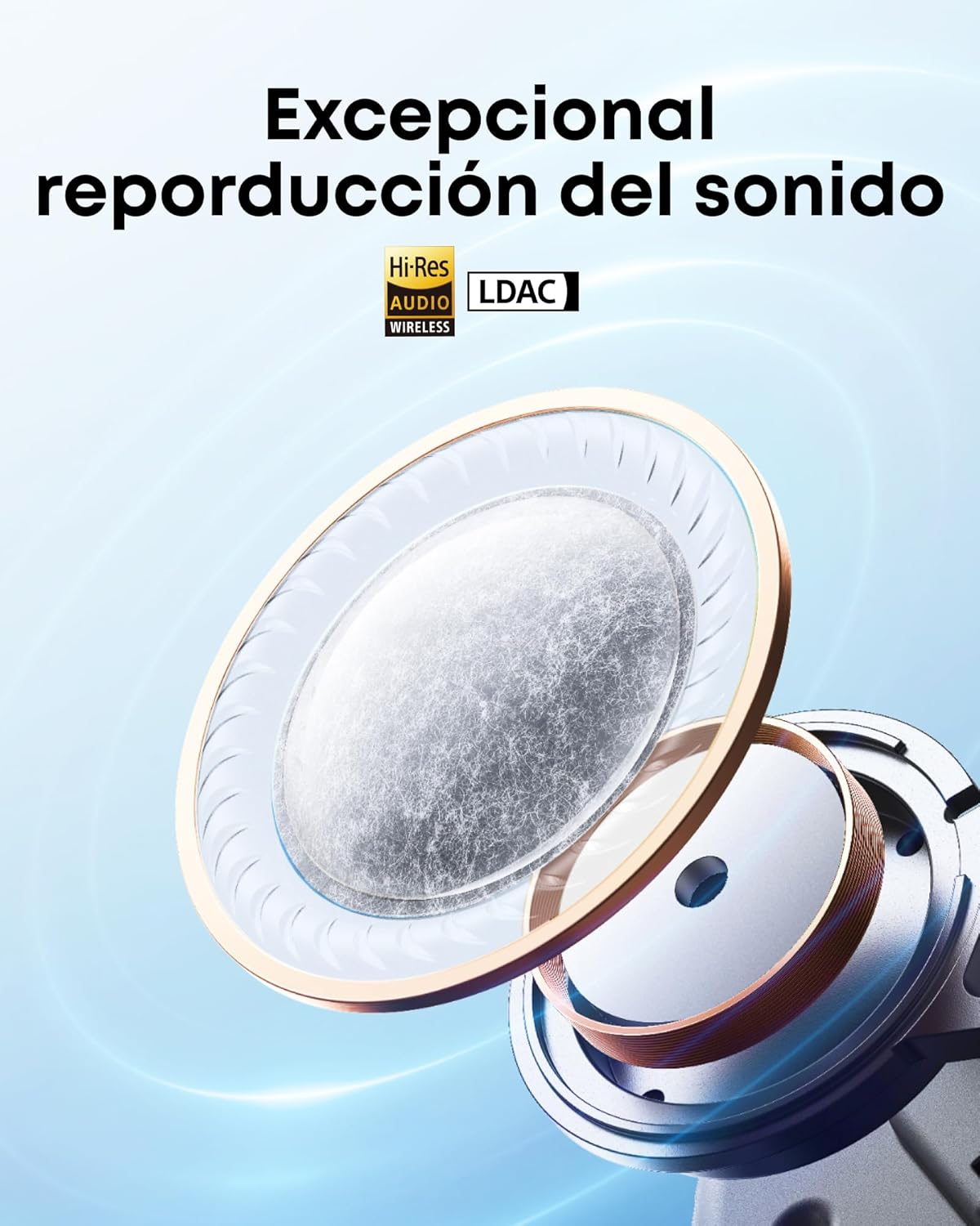 soundcore Liberty 5 by Anker Auriculares Inalámbricos Bluetooth con Cancelación de Ruido, Reducción de Voz 2X más Potente, ANC en Tiempo Real, Carga Rápida, Audio Dolby, Llamadas Claras con IA y 6Mics - 5