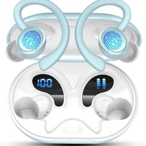 2026 Auriculares Inalambricos Deportivos, Auriculares Bluetooth 5.4 HiFi Estéreo, 50H Cascos Inalambricos Bluetooth, Auriculares Inalámbricos Bluetooth