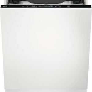 AEG FSB64907Z Lavavajillas Integrable, 60 cm, 14 Cubiertos, Secado AirDry, Brazo Aspersor Satélite, Cristalería, 7 Programas, 3 Temperaturas, 44 dB(A), Serie 6000, Clase C