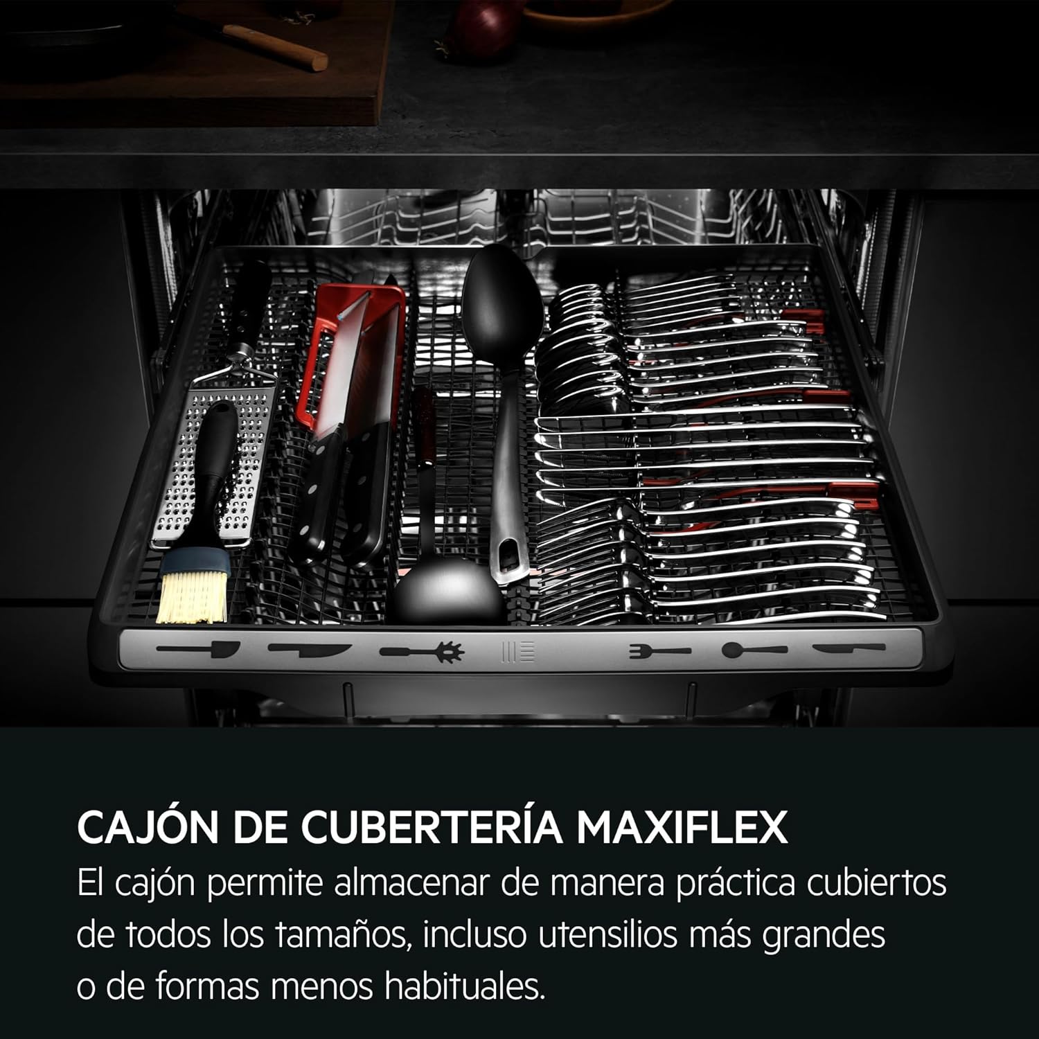 AEG FSB64907Z Lavavajillas Integrable, 60 cm, 14 Cubiertos, Secado AirDry, Brazo Aspersor Satélite, Cristalería, 7 Programas, 3 Temperaturas, 44 dB(A), Serie 6000, Clase C - 5