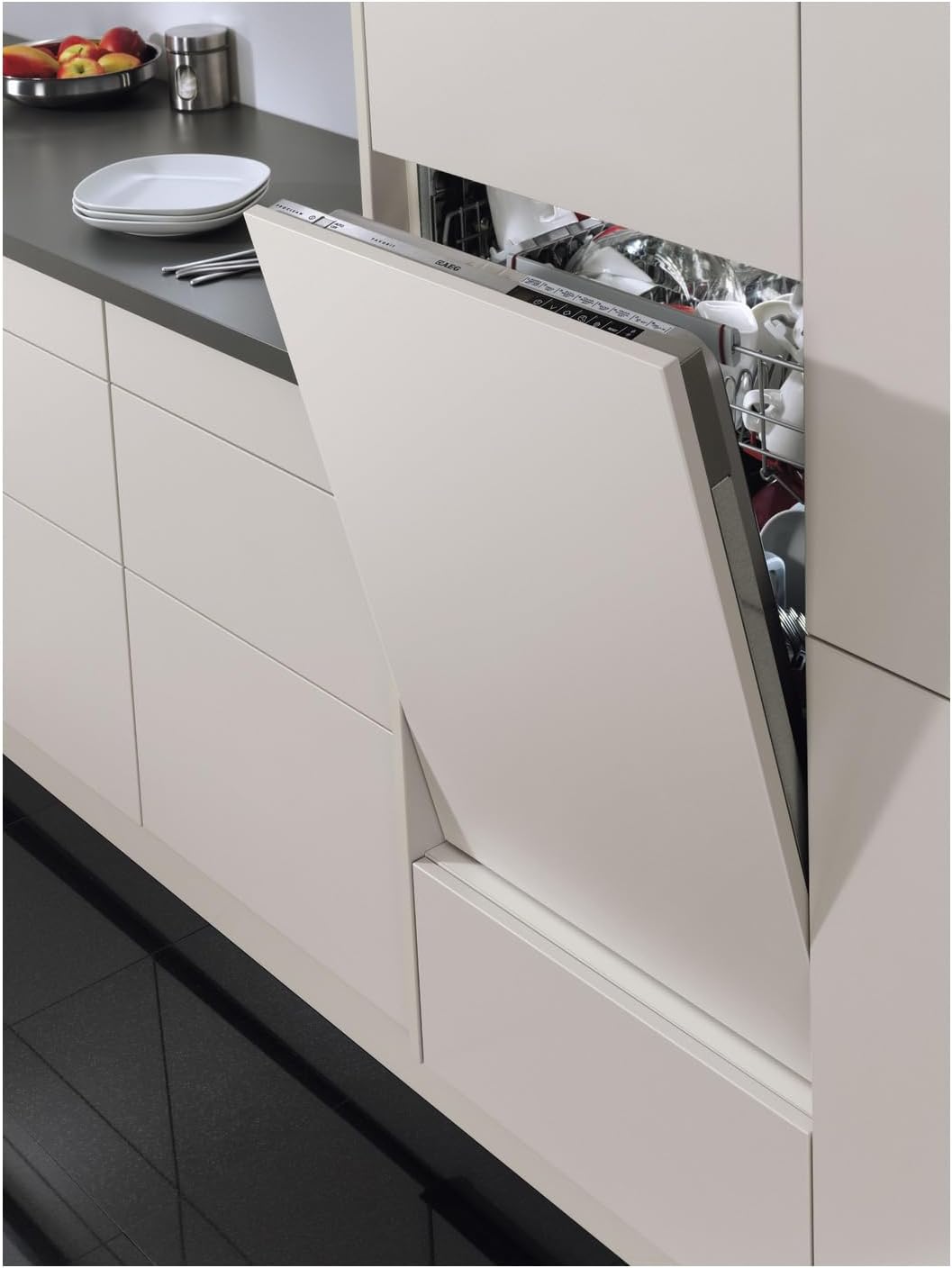 AEG FSB64907Z Lavavajillas Integrable, 60 cm, 14 Cubiertos, Secado AirDry, Brazo Aspersor Satélite, Cristalería, 7 Programas, 3 Temperaturas, 44 dB(A), Serie 6000, Clase C - 6
