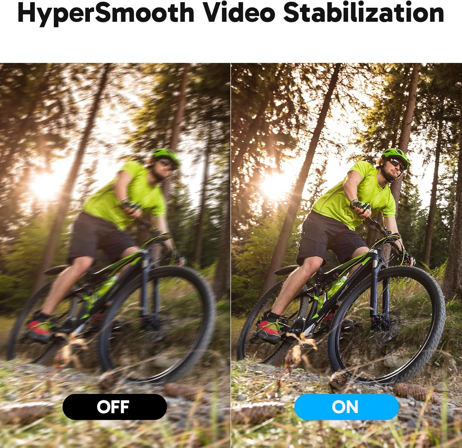 AKASO V50 Elite Cámara Deportiva 4K WiFi 20MP con Tarjeta de Memoria MicroSDXC de 64GB, Cámara de Acción con EIS Pantalla Táctil, Camara Acuatica Sumergible con 8X Zoom 2 Baterías Multi Accesorios - 5