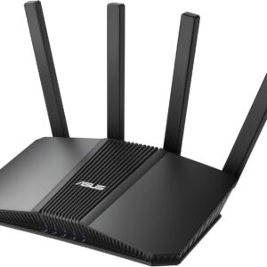 ASUS RT-BE58U - Router Extensible WiFi 7 Doble Banda AiMesh, 4K-QAM, MLO, WAN/LAN 2,5G con detección por IA, Cuatro Puertos 1G, Seguridad Comercial, Control Parental, IoT, Red Infantil, VPN