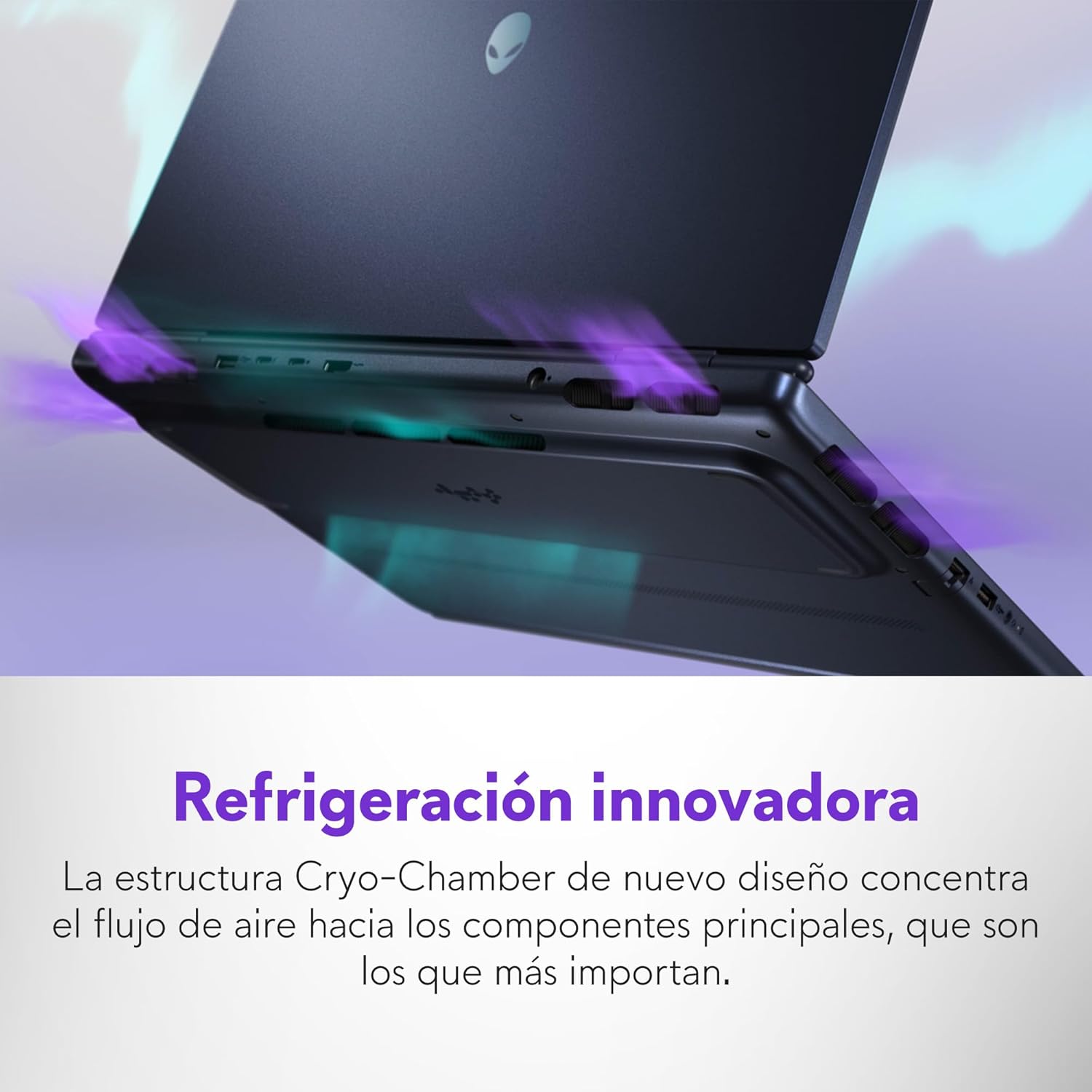 Alienware 16x Aurora Portátil Gaming AC16251 16" WQXGA 240Hz G-Sync, Intel Core Ultra 9 275HX Series 2, Nvidia Geforce RTX 5070, 32GB RAM, 1TB SSD, Windows 11 Home,Teclado AlienFX RGB QWERTY Español - 6