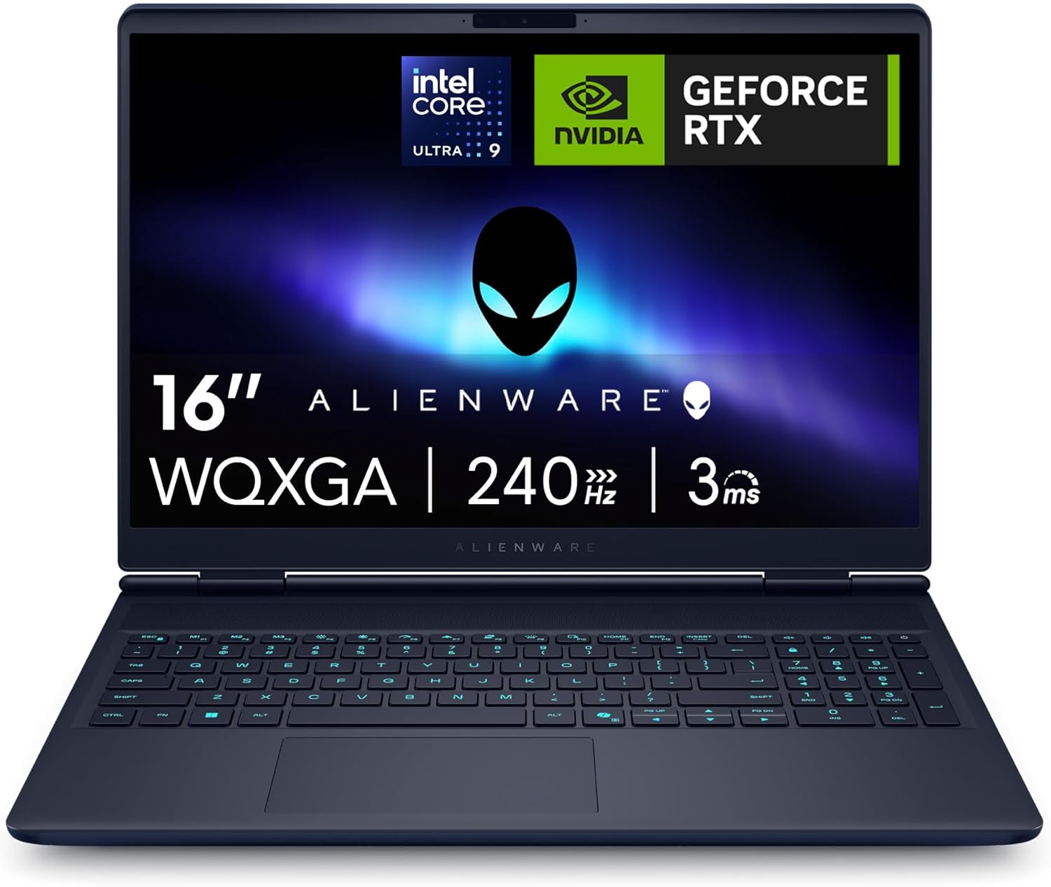 Alienware 16x Aurora Portátil Gaming AC16251 16" WQXGA 240Hz G-Sync, Intel Core Ultra 9 275HX Series 2, Nvidia Geforce RTX 5070, 32GB RAM, 1TB SSD, Windows 11 Home,Teclado AlienFX RGB QWERTY Español - 1