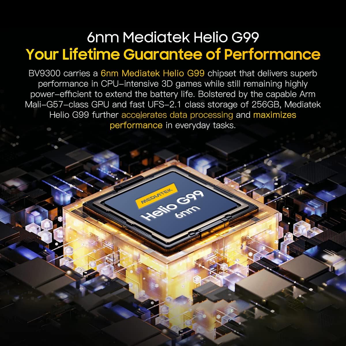 Blackview BV9300 Teléfono Móvil Resistente 2023, 21GB+256GB MTK G99 IP68 Smartphone Todoterreno, 6.7" FHD+, 15080mAh 33W, 50MP+32MP, Android 12 Telefono Movil Antigolpes, Dual 4G/GPS/NFC/OTG/FM, Verde - 4