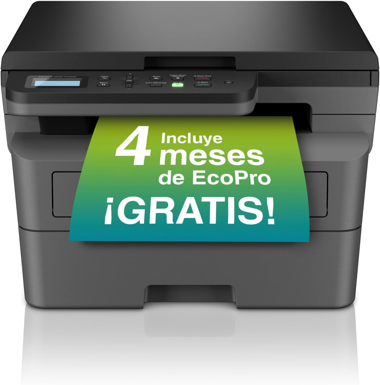 Brother MFC-L2860DWE Impresora Multifunción Láser Monocromo, 34 pág/min, Pantalla LCD Color 6.8cm, Memoria 265MB, Escanea 22.5 imag/min, Negro y Gris - 6