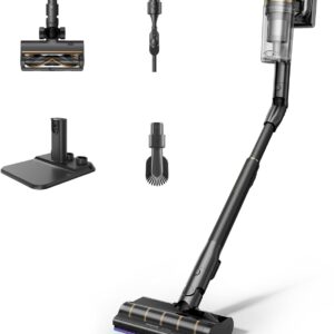 DREAME V20 Pro-A Aspirador Sin Cable, Limpieza de Bordes a 0 mm, Sin Enredos, Limpieza de Suelos Duros y Alfombras, 24000 PA/Succión de 210 AW, 90 min de Autonomía Máx., Limpieza de Pelo de Mascotas