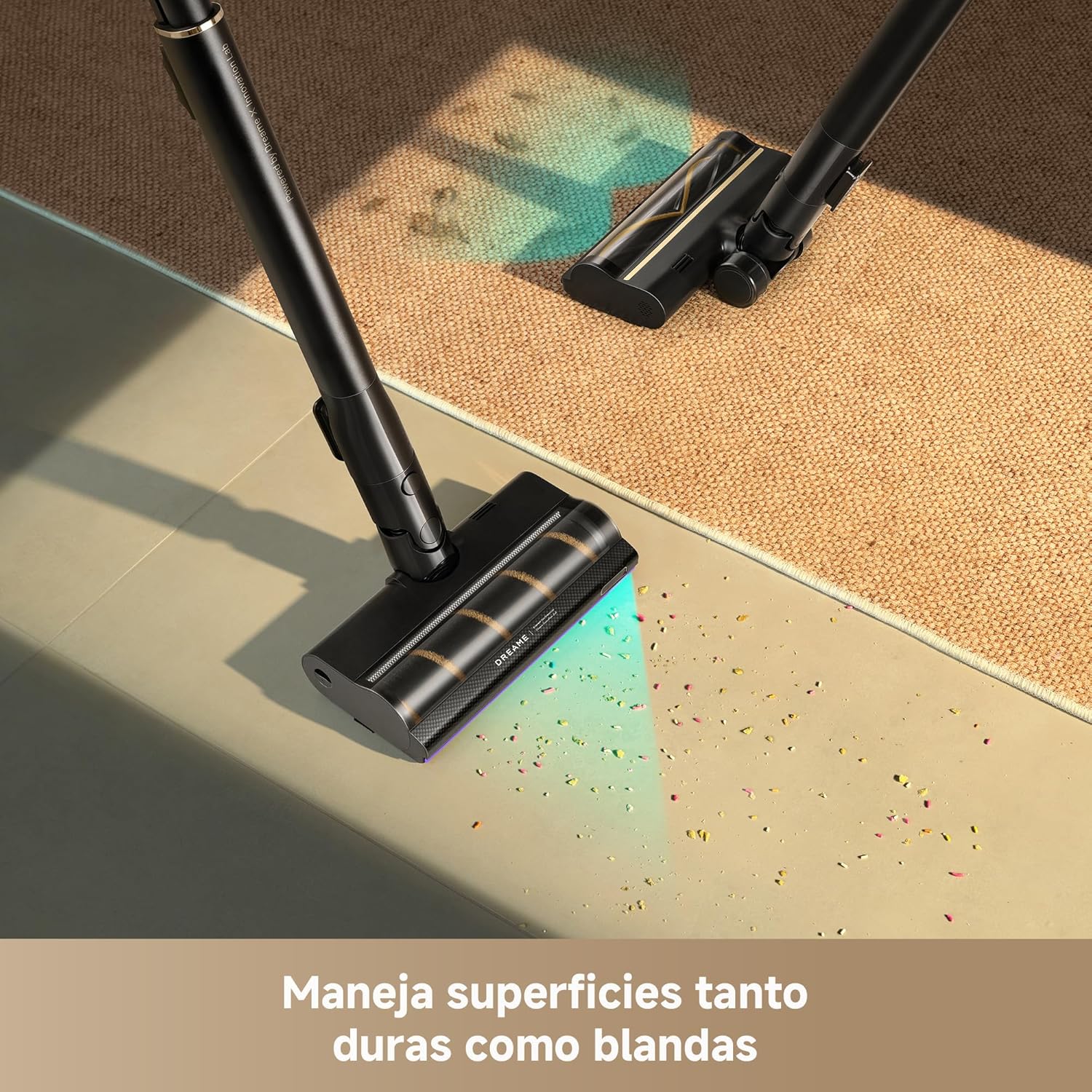 DREAME V20 Pro-A Aspirador Sin Cable, Limpieza de Bordes a 0 mm, Sin Enredos, Limpieza de Suelos Duros y Alfombras, 24000 PA/Succión de 210 AW, 90 min de Autonomía Máx., Limpieza de Pelo de Mascotas - 6