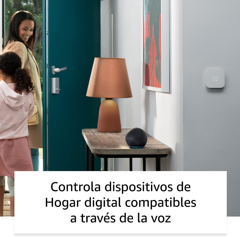 Echo Dot (5.ª generación) | Antracita + Tapo L530EA Bombilla LED Inteligente (E27), Compatible con Alexa - Kit de inicio de Hogar digital - 4