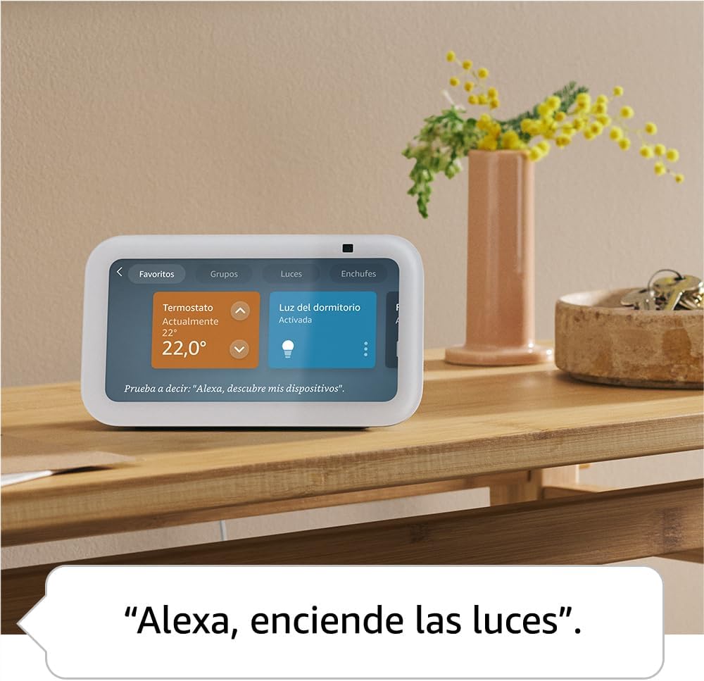 Echo Show 5 (Última generación) | Pantalla táctil inteligente con Alexa diseñada para controlar tus dispositivos de Hogar digital y más | Antracita - 5