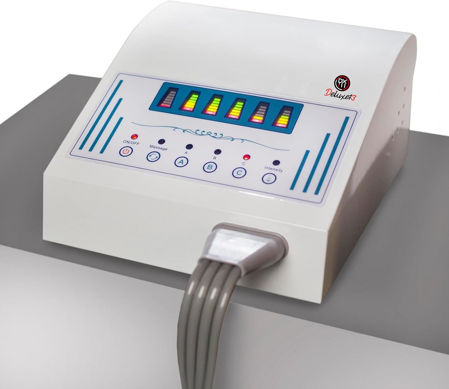 Equipo de Masaje por Aire de Alto Rendimiento con Intensidad Regulable – Masajeador para Piernas, Abdomen y Brazos - 3