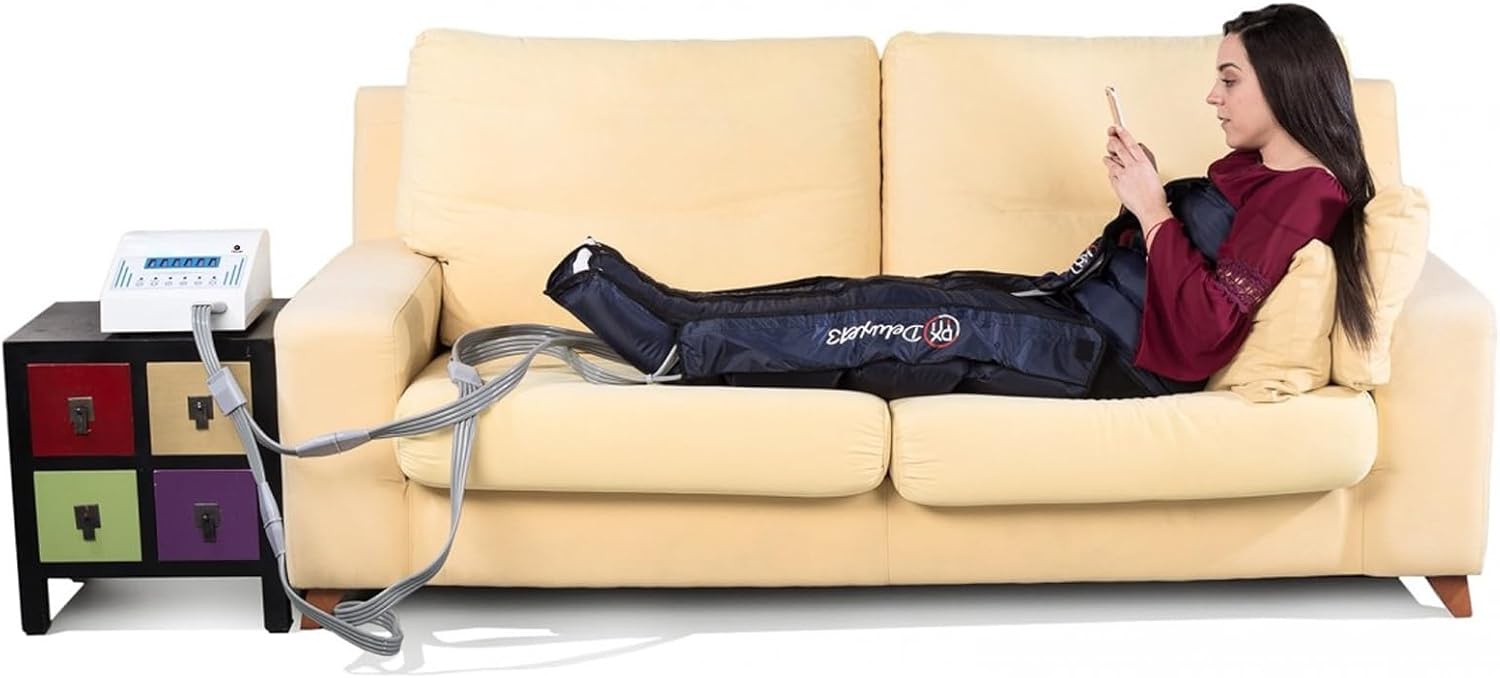 Equipo de Masaje por Aire de Alto Rendimiento con Intensidad Regulable – Masajeador para Piernas, Abdomen y Brazos - 1