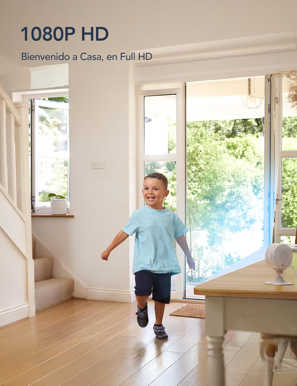 GNCC GC3 Pack 4 Camaras Vigilancia Domicilio WiFi 1080P, Fijas, Monitor Bebés/Mascotas, Fácil Instalación, Detección de Movimiento, Nube y Almacenamiento SD, Se Requiere Suscripción, 2.4GHz, Plug-in - 3